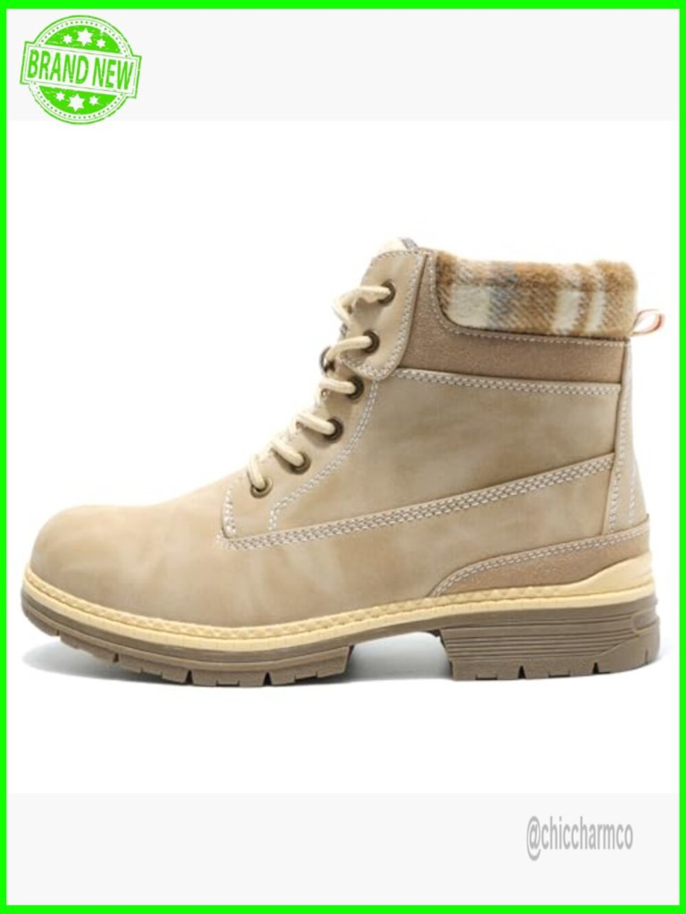 Women's Winter Snow Boots Lightweight Ankle Hiking Fur Lined Lace Up Trekking - Picture 2 of 7